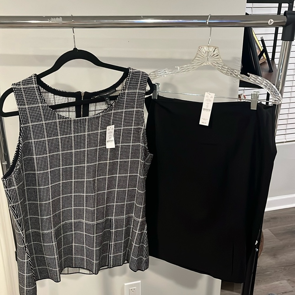 White House black market peplum with pencil skirt